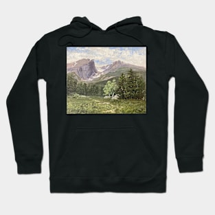 Mountains and Trees Original Art Hoodie